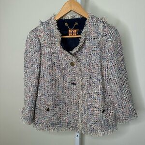 Tory Burch Emma Tweed Blazer in Size 8